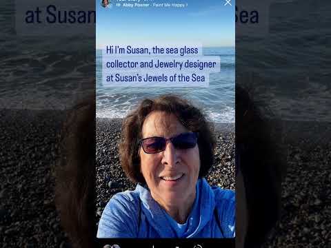 Susan loves sea glass beginning with the search ending with creating fine jewelry