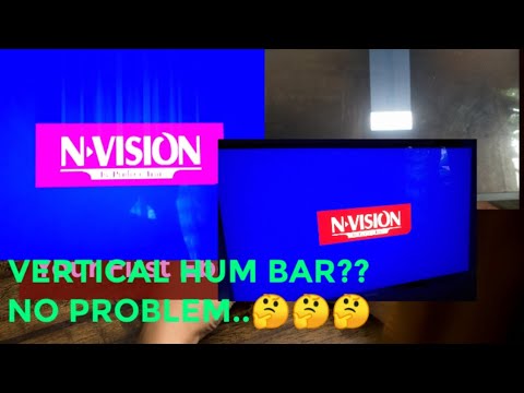 N-VISION 24"MONITOR vertical hum bar problem..