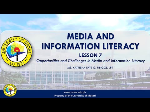 Lesson 7: Opportunities and Threats in Media & Information Literacy | Media and Information Literacy