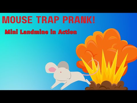 Mouse Trap Prank: Mini Landmine with Nail Gun Cartridge!