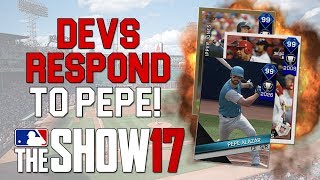 Developer Response To 99 Pepe Alazar! | MLB 17 The Show - Diamond Dynasty Gameplay