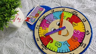 Clock project l Telling time #howtomakeclock