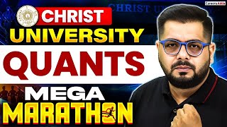 Christ University Entrance Test 2025 | Quantitative Aptitude Marathon | Quick Revision + Practice