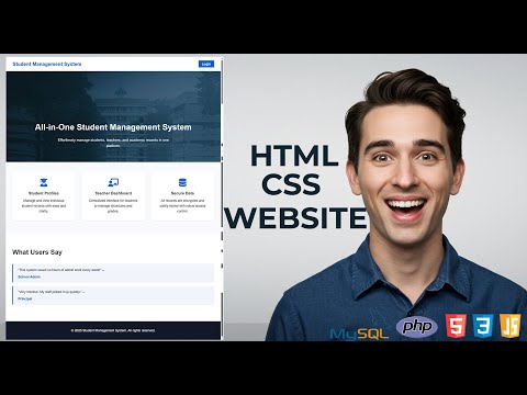 2. How to Build a Simple Responsive Website Step‑by‑Step | HTML, CSS & Font Awesome Tutorial