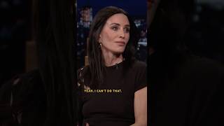 #CourteneyCox reacts to a video of herself drumming to #Nirvana’s “Smells Like Teen Spirit”!