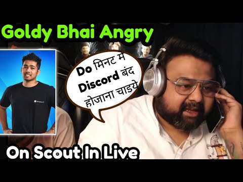 Goldy Bhai Angry On Scout On Live🤬 #8bitgoldy #scoutop #goldybhai