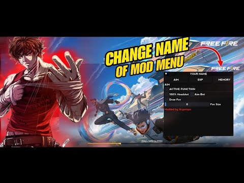 HOW TO CHANGE MOD MENU NAME | FF MOD MENU | FREE MOD MENU | ARYANISPE RELATED