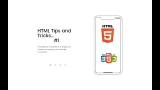 HTML Tips and Tricks #1