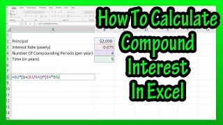 How To Calculate Compound Interest (By Hand) In Excel Explained