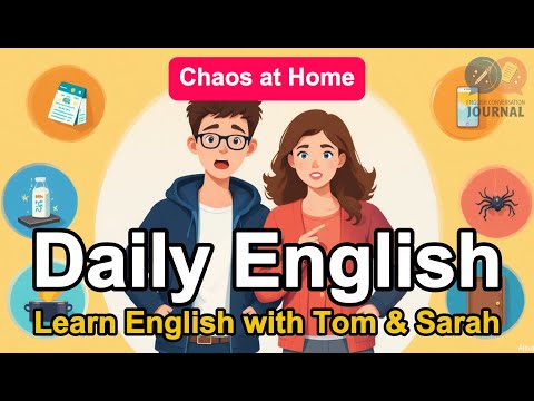Learn English with Tom and Sarah 📚 10 Daily Life Conversations for Beginners  🎯 Listen & Repeat.