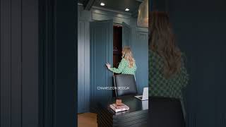 Proof that paneling solves everything. Even office clutter ✌🏼#HiddenDoor #SecretRoom #DesignHack