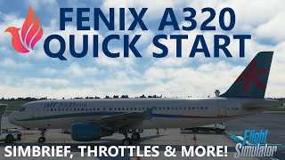 FENIX A320 Quick Start Guide for Microsoft Flight Simulator!