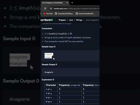 Problem Solving series part 1| Anagram | #coding #shorts #flowincode #free