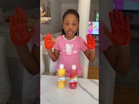 Mixing Colors Learning Paint with kids  #fyp #kidsvideo #viral #shorts #funny  #chysesfunhouse