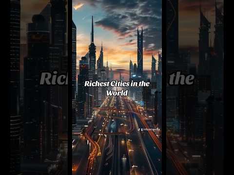 Richest cities in the world. #youtube #youtubeshorts #wealth #facts