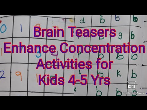 BrainBooster |Brainteaser| EnhanceConcentration |Activities for Kids