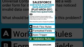 Salesforce Certified Platform Data Architect (Plat-Arch-201) Exam Questions [2025 Practice Test]