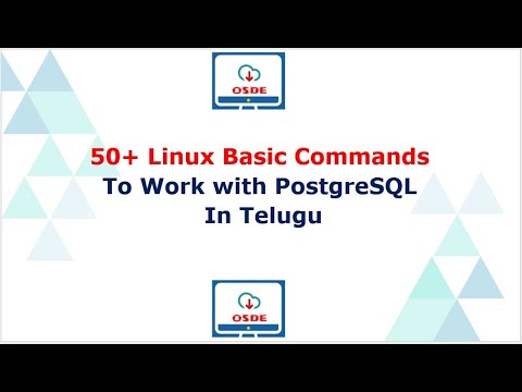 50+ Linux Basic Commands To Work with PostgreSQL In Telugu