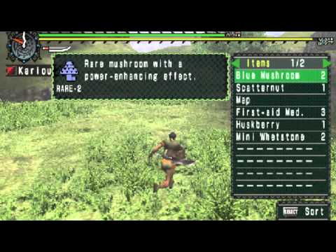 Monster Hunter Freedom:Kariou Diaries Ep4 "Combing Items"