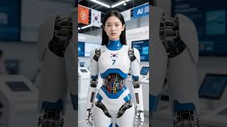 🇰🇷 Korea’s Humanoid Athlete – Calm, Elegant, Deadly Precise  #robot #humanoid  #Olympics #aiart