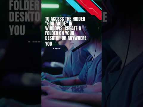 Unlock The Windows 'God Mode' #windowstips #techhacks #windows10