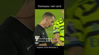 Tomiyasu red card