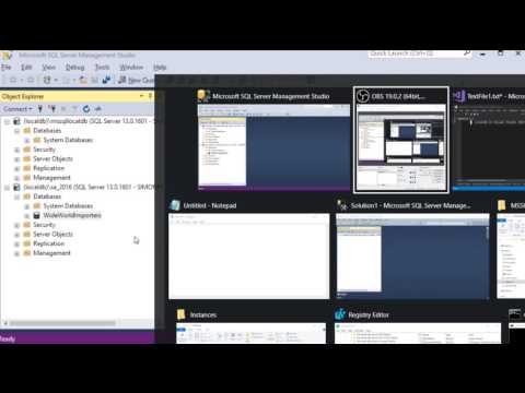 P1 LocalDB Database + VS 2017 and SSMS in Amharic