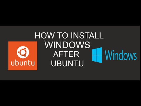 Install windows over ubuntu dual boot