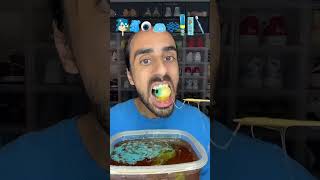 Food ASMR Eating a Sonic Popsicle and all Blue snacks! #asmr #funny #halal #asmrfood #food
