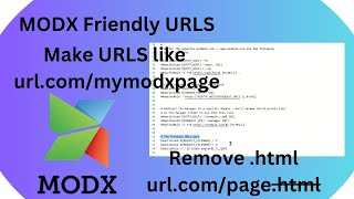 MODX Friendly Url Setup (Use Page Names, Remove .html from url)