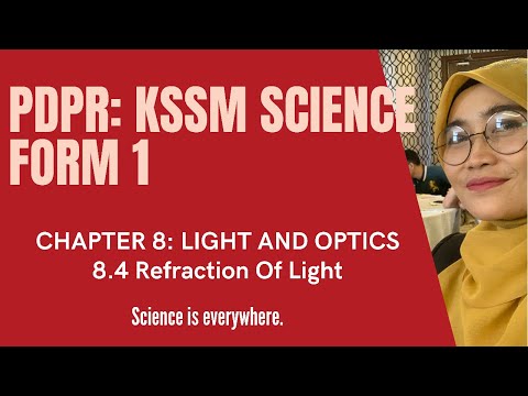 SCIENCE FORM 1: 8.4 REFRACTION OF LIGHT