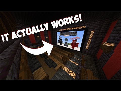 How I built a WORKING Movie Theater in Minecraft! (with mods)