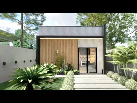 CASA PEQUENA COM 1 QUARTO - 5x5m Casa Pequena para quem tem Pouco Dinheiro.