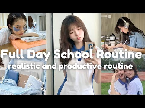 Productive School Day Routine | Realistic and Productive Full School Day Routine