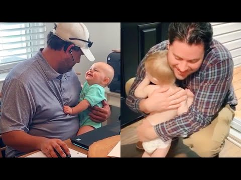 Funniest Moments of Baby And Daddy - Cute Baby Videos