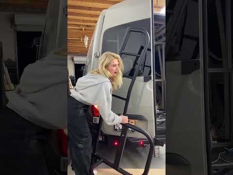 Ladder installation on a 4x4 Sprinter