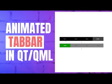 Animated TabBar || Qt QML || Speed Coding