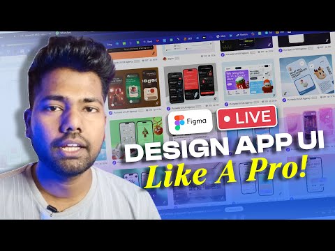 🔴 LIVE: Design Any App UI from Scratch – Step-by-Step Tutorial for Beginners!