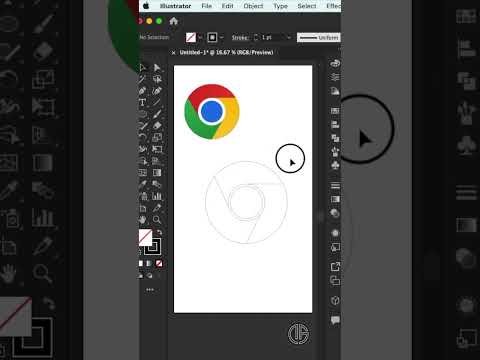 Create Google Chrome Icon #shorts #illustrator #google