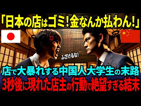 【海外の反応】「日本食なんて食えるかw」瞬時に捨てた中国人JK→5秒後、日本の3歳児の”痛烈な一言”に絶望！