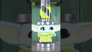 May the Force be with the Hydraulic Press! CRUSH a Yoda Doll: Ultimate #asmr #hydraulicpressasmr