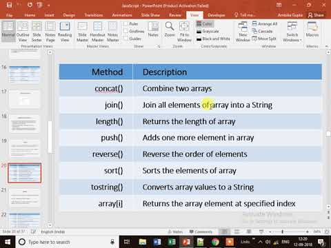 JavaScript Arrays