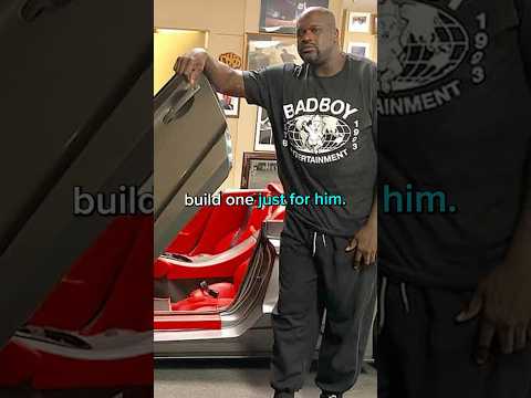 Shaq’s Custom 7-Foot-1 Lucid Air 😳 #cars #shaq