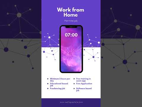 work from home job, part time job, educational based job,no investment job, online free digital job,