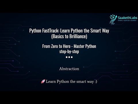 Abstraction in Python Explained Simply 🚀 | OOP Concepts