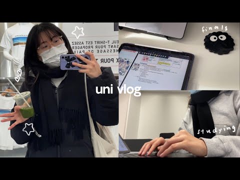 uni vlog: busy finals weeks, lots of studying, burnout, all nighters, finally the holidays!