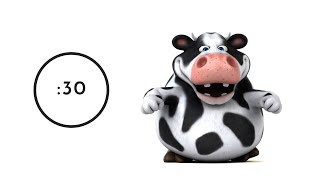 🐮 Moo Moo Time! 30 second timer happy music for kids