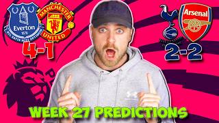 PREMIER LEAGUE WEEK 27 PREDICTIONS & TIPS