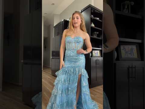 THE CUTEST PROM DRESS EVER 👗 | #prom #dress #promdress #bluedress