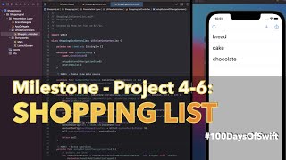 Milestone Project 4-6: Shopping List | 100 Days Of Swift